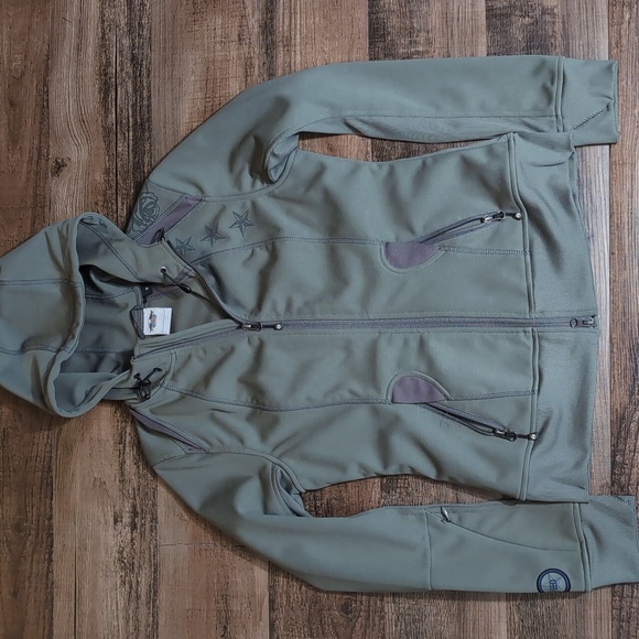 Harley-Davidson Thistle Mid-Layer Jacket Size Small In Olive Green - Picture 1 of 16